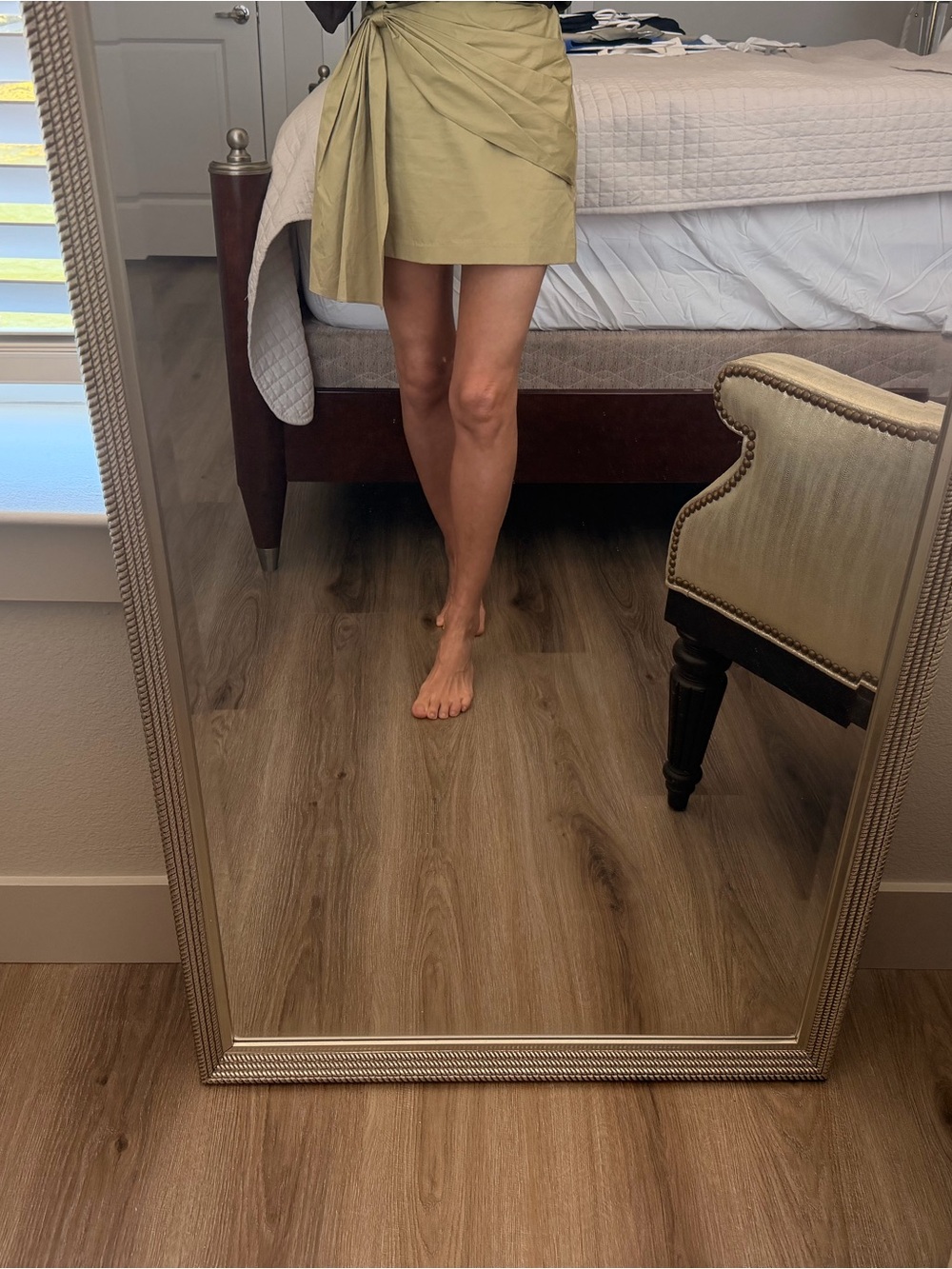 H&M Tan Knot-Detail Mini Skirt - Picture 4 of 7